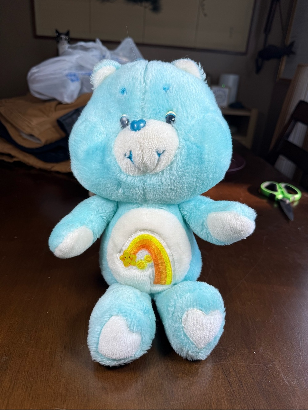 Vintage 1983 Care Bear Wishing Bear Plush